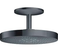 hansgrohe AXOR One Douche de tête 280 2jet avec raccordement au plafond, 48494340, 48494340, Colorazione: Cromo nero spazzolato