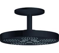 hansgrohe AXOR One Douche de tête 280 2jet avec raccordement au plafond, 48494670, 48494670, Colorazione: Nero opaco