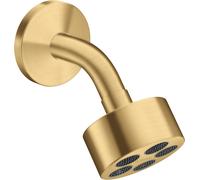 hansgrohe AXOR One Douche de tête 75 1jet EcoSmart avec bras de douche, 48490250, 48490250, Colorazione: Ottico oro spazzolato