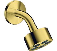 hansgrohe AXOR One Pomme de douche 75 1 jet économisant leau avec bras de douche, saillie 116 mm, 48490990, 48490990, Colorazione: Ottica in oro lucido