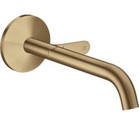 hansgrohe AXOR One Mitigeur de lavabo pour montage mural Select, encastré, saillie 220mm, 48112140, 48112140, Colorazione: Bronzo spazzolato