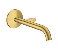 hansgrohe AXOR One Mitigeur de lavabo pour montage mural Select, encastré, saillie 220mm, 48112250, 48112250, Colorazione: Ottico oro spazzolato