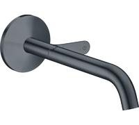 hansgrohe AXOR One Mitigeur de lavabo pour montage mural Select, encastré, saillie 220mm, 48112340, 48112340, Colorazione: Cromo nero spazzolato
