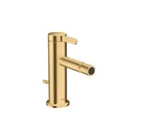 hansgrohe AXOR One Mitigeur monocommandé pour bidet avec vidage à tirette, saillie 113mm, 48210250, 48210250, Colorazione: Ottico oro spazzolato