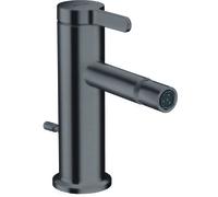 hansgrohe AXOR One Mitigeur monocommandé pour bidet avec vidage à tirette, saillie 113mm, 48210340, 48210340, Colorazione: Cromo nero spazzolato