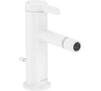 hansgrohe AXOR One Mitigeur monocommandé pour bidet avec vidage à tirette, saillie 113mm, 48210700, 48210700, Colorazione: Bianco Opaco