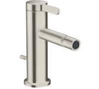 hansgrohe AXOR One Mitigeur monocommandé pour bidet avec vidage à tirette, saillie 113mm, 48210800, 48210800, Colorazione: Ottica in acciaio inossidabile