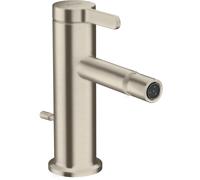 hansgrohe AXOR One Mitigeur monocommandé pour bidet avec vidage à tirette, saillie 113mm, 48210820, 48210820, Colorazione: Nichel spazzolato