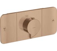hansgrohe AXOR One Module thermostatique encastré pour 2 consommateurs, 45712310, 45712310, Colorazione: Oro rosso spazzolato