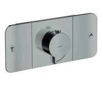 hansgrohe AXOR One Module thermostatique encastré pour 2 consommateurs, 45712330, 45712330, Colorazione: Cromo nero lucido