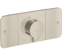 hansgrohe AXOR One Module thermostatique encastré pour 2 consommateurs, 45712820, 45712820, Colorazione: Nichel spazzolato