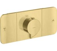 hansgrohe AXOR One Module thermostatique encastré pour 2 consommateurs, 45712950, 45712950, Colorazione: Ottone spazzolato