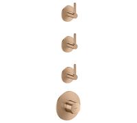 hansgrohe AXOR One Module thermostatique encastré pour 3 consommateurs, avec poignée à levier, 48723310, 48723310, Colorazione: Oro rosso spazzolato