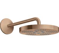 hansgrohe AXOR One Pomme de douche 280 1 jet avec bras de douche, 48491310, 48491310, Colorazione: Oro rosso spazzolato
