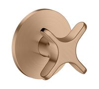 hansgrohe AXOR One robinet d'arrêt encastré, avec poignée croisillon, 48771310, 48771310, Colorazione: Oro rosso spazzolato