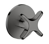 hansgrohe AXOR One robinet d'arrêt encastré, avec poignée croisillon, 48771330, 48771330, Colorazione: Cromo nero lucido