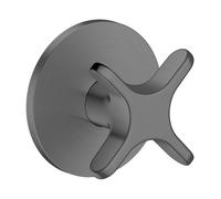 hansgrohe AXOR One robinet d'arrêt encastré, avec poignée croisillon, 48771340, 48771340, Colorazione: Cromo nero spazzolato