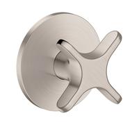 hansgrohe AXOR One robinet d'arrêt encastré, avec poignée croisillon, 48771800, 48771800, Colorazione: Ottica in acciaio inossidabile