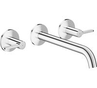 hansgrohe AXOR One robinetterie de baignoire 3 trous encastrée pour montage mural avec poignées manettes, 48431000, 48431000, Colorazione: cromo