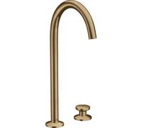 hansgrohe AXOR One robinetterie de lavabo 2 trous Select 260 avec vidage Push-Open, saillie 165mm, 48060140, 48060140, Colorazione: Bronzo spazzolato