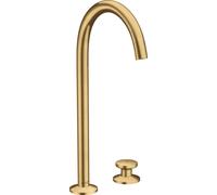 hansgrohe AXOR One robinetterie de lavabo 2 trous Select 260 avec vidage Push-Open, saillie 165mm, 48060250, 48060250, Colorazione: Ottico oro spazzolato