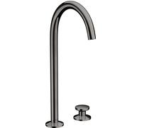 hansgrohe AXOR One robinetterie de lavabo 2 trous Select 260 avec vidage Push-Open, saillie 165mm, 48060330, 48060330, Colorazione: Cromo nero lucido