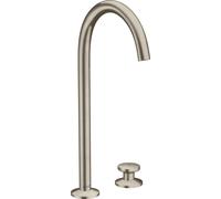 hansgrohe AXOR One robinetterie de lavabo 2 trous Select 260 avec vidage Push-Open, saillie 165mm, 48060820, 48060820, Colorazione: Nichel spazzolato