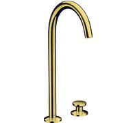 hansgrohe AXOR One robinetterie de lavabo 2 trous Select 260 avec vidage Push-Open, saillie 165mm, 48060990, 48060990, Colorazione: Ottica in oro lucido