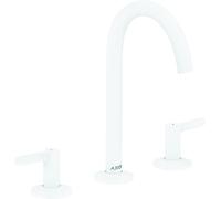 hansgrohe AXOR One robinetterie de lavabo 3 trous 170 avec vidage Push-Open, saillie 140mm, 48050700, 48050700, Colorazione: Bianco Opaco