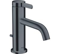 hansgrohe AXOR One robinetterie de lavabo 70 avec manette et vidage à tirette, saillie 130mm, 48000340, 48000340, Colorazione: Cromo nero spazzolato