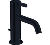 hansgrohe AXOR One robinetterie de lavabo 70 avec manette et vidage à tirette, saillie 130mm, 48000670, 48000670, Colorazione: Nero opaco