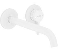 hansgrohe AXOR One robinetterie de lavabo encastrée pour montage mural, avec poignée levier, bec 220mm, 48120700, 48120700, Colorazione: Bianco Opaco