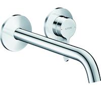 hansgrohe AXOR One miscelatore monocomando da incasso per lavabo a parete con maniglia a leva e bocca di erogazione 220 mm, 48120, Colorazione: cromo