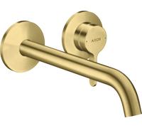 hansgrohe AXOR One robinetterie de lavabo encastrée pour montage mural, avec poignée levier, bec 220mm, 48120950, 48120950, Colorazione: Ottone spazzolato