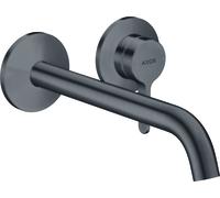 hansgrohe AXOR One robinetterie de lavabo encastrée pour montage mural, avec poignée levier, bec 220mm, 48120340, 48120340, Colorazione: Cromo nero spazzolato