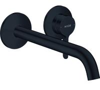 hansgrohe AXOR One robinetterie de lavabo encastrée pour montage mural, avec poignée levier, bec 220mm, 48120670, 48120670, Colorazione: Nero opaco
