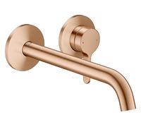 hansgrohe AXOR One robinetterie de lavabo encastrée pour montage mural, avec poignée levier, bec 220mm, 48120310, 48120310, Colorazione: Oro rosso spazzolato