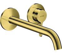 hansgrohe AXOR One robinetterie de lavabo encastrée pour montage mural, avec poignée levier, bec 220mm, 48120990, 48120990, Colorazione: Ottica in oro lucido