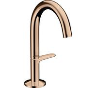 hansgrohe AXOR One robinetterie de lavabo Select 140 avec vidage PUSH-Open, saillie 122mm, 48010300, 48010300, Colorazione: Oro rosso lucido