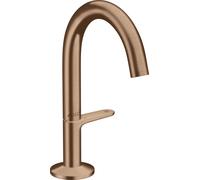hansgrohe AXOR One robinetterie de lavabo Select 140 avec vidage PUSH-Open, saillie 122mm, 48010310, 48010310, Colorazione: Oro rosso spazzolato