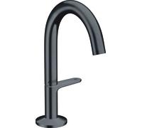 hansgrohe AXOR One robinetterie de lavabo Select 140 avec vidage PUSH-Open, saillie 122mm, 48010340, 48010340, Colorazione: Cromo nero spazzolato
