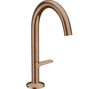 hansgrohe AXOR One robinetterie de lavabo Select 170 avec vidage PUSH-Open, saillie 140mm, 48020310, 48020310, Colorazione: Oro rosso spazzolato