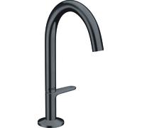hansgrohe AXOR One robinetterie de lavabo Select 170 avec vidage PUSH-Open, saillie 140mm, 48020340, 48020340, Colorazione: Cromo nero spazzolato