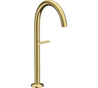hansgrohe AXOR One robinetterie de lavabo Select 260 pour vasques avec vidage Push-Open, saillie 165mm, 48030950, 48030950, Colorazione: Ottone spazzolato