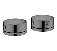 hansgrohe AXOR One Robinetteries de bord de baignoire 2 trous avec thermostat, 48470330, 48470330, Colorazione: Cromo nero lucido