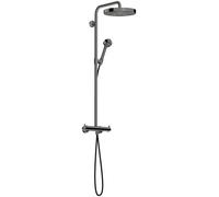 hansgrohe AXOR One Showerpipe avec thermostat et douche de tête 280 1jet EcoSmart, 48795330, 48795330, Colorazione: Cromo nero lucido