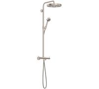 hansgrohe AXOR One Showerpipe avec thermostat et douche de tête 280 1jet EcoSmart, 48795800, 48795800, Colorazione: Ottica in acciaio inossidabile
