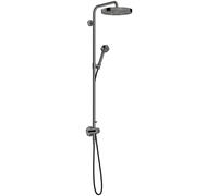 hansgrohe AXOR One Showerpipe avec thermostat et douche de tête 280 1jet EcoSmart encastré, 48797330, 48797330, Colorazione: Cromo nero lucido