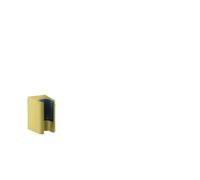 hansgrohe AXOR One Support de douche, 45721950, 45721950, Colorazione: Ottone spazzolato