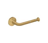 Hansgrohe AXOR Portarotolo di carta igienica rotondo universale, 42856, colore: effetto oro spazzolato